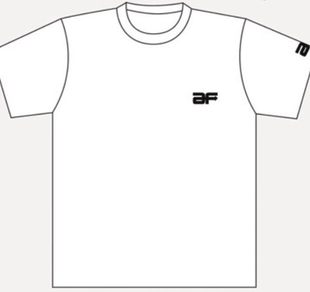 旭風防イラストTシャツ/白